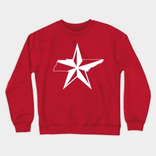 Tennesse Star - White Crewneck Sweatshirt